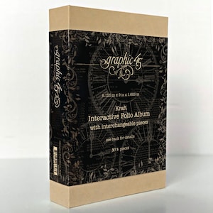 Graphic 45 - Interactive Folio Album KRAFT Scrapbook Mixed Media