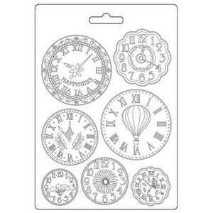 Stamperia - Welcome Home Clocks - Soft Mould A5 Create Happiness Scrapbook Mixed Media K3PTA5644