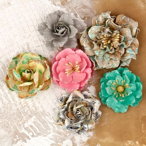Prima Flowers - Lifetime - 6 pieces Floral Embellishment #565527