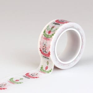 Carta Bella "Christmas Words" Decorative Tape 15 Feet "Merry Christmas" Washi Planner Gift Tags Scrapbook Cards