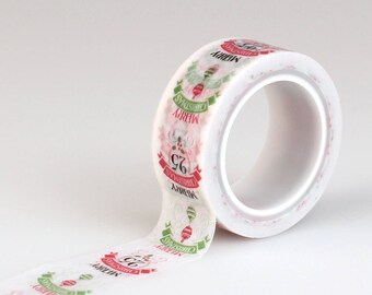 Carta Bella "Christmas Words" Decorative Tape 15 Feet "Merry Christmas" Washi Planner Gift Tags Scrapbook Cards