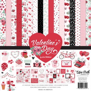 Echo Park - Valentine's Day 12x12 Collection Kit Scrapbook Papers + Stickers Love
