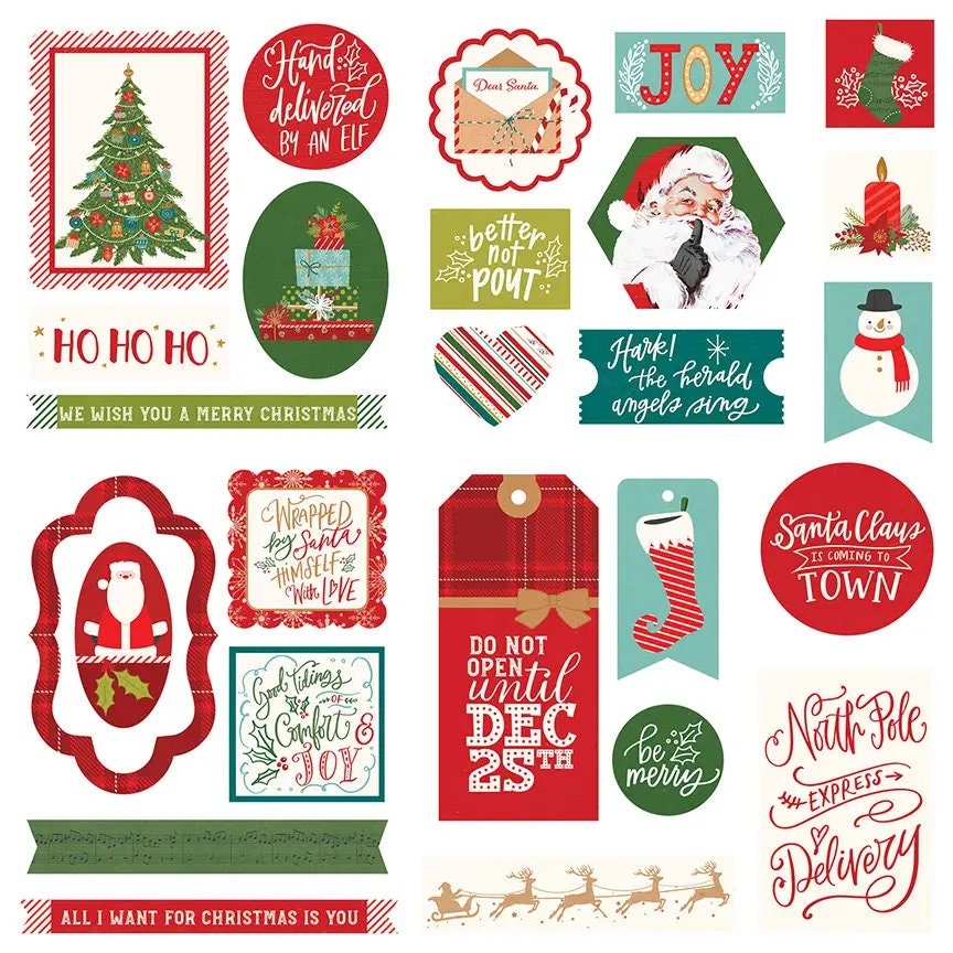 PhotoPlay - The North Pole Trading Co. Collection - Christmas - 12 x 12  Double Sided Paper - Trim The
