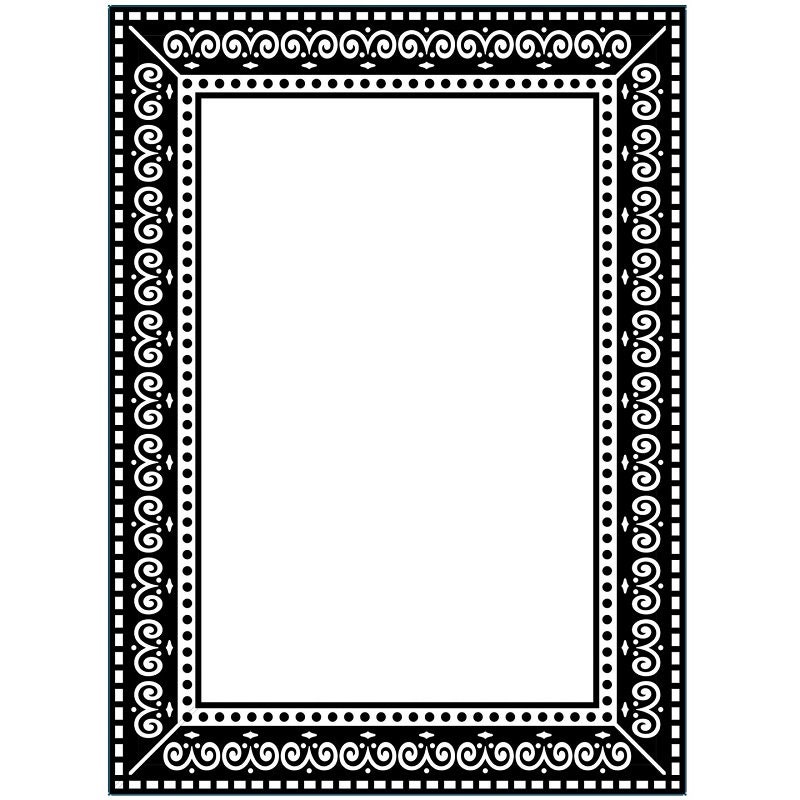 SCROLL Frame 4.25 x 5.75 Darice Embossing Folder A2 Wedding 1215-49 fs SCROLL Frame 4.25 x 5.75 Darice Embossing Folder A2 Wedding 1215-49 fs