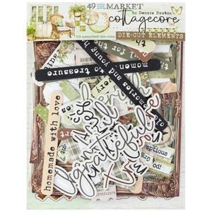 Cottagecore Die-cut Element Set - 49 and Market - 73 Die Cut piece Cottage Kitchen Home Scrapbook