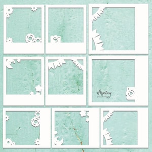 Mintay Chippies - Photo3 Frames - 12x12 Chipboard Sheet Embellishment CHIP2-D49