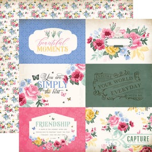 Carta Bella - Bloom 12x12 Collection Kit Spring Flowers Garden Scrapbook Papers + Stickers image 8
