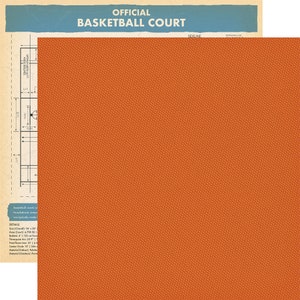 Carta Bella - Slam Dunk - 12x12 Collection Kit Basketball Scrapbook Papers + Stickers Team Sports image 5