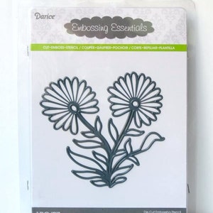 Darice Craft Dies DAISY Flower 3-in-1 Die Cut Embossing Stencil Spring Garden Card Making 2014-52 Sizzix Cuttlebug