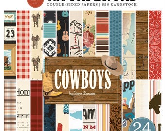 Carta Bella - Cowboys 6x6 Paper Pads Steven Duncan Western 24 Double-sided Sheets