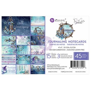 A Mermaid's Tale 4x6 Journaling Cards - 45 sheets Prima The 3 Girls Tale