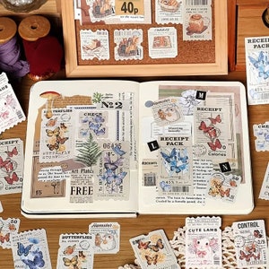 30 pieces Retro Vintage Garden Bakery Flowers Ephemera For Scrapbook Junk Art Journal Card Making Planner Mixed Media