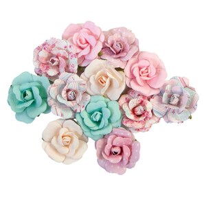 Prima Flowers - With Love Lovely Bouquet - 12 pieces Floral Embellishment Scrapbook Journal Mixed Media 650940
