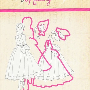 Prima Marketing JULIE NUTTING Doll Metal Die CAMILLE 4pc Planner Scrapbook Tags 912060