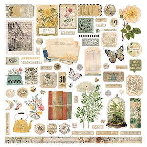 Everyday Junque 12x12 Element Sticker Sheet - PhotoPlay Paper Scrapbook Journal