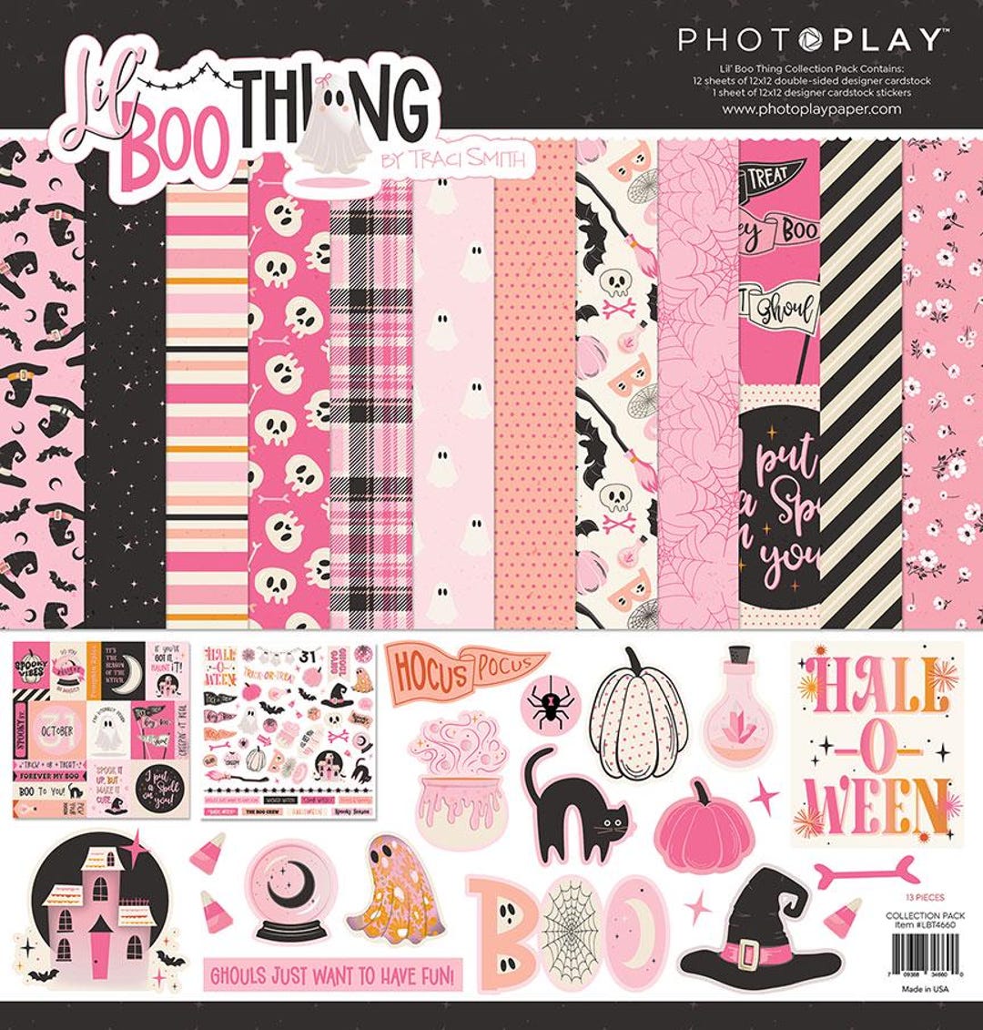 Photoplay Paper - Lil' Boo Thing - 12x12 Collection Pack Scrapbook Kit ...