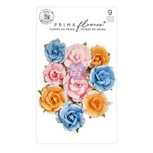 Prima Flowers - Spring Abstract - Abstract Bliss - 9pc Floral Embellishments 663216