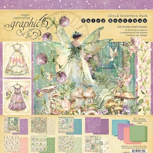 Graphic 45 - Fairy Boutique - 12X12 Collection Pack 24 Sheets Scrapbook