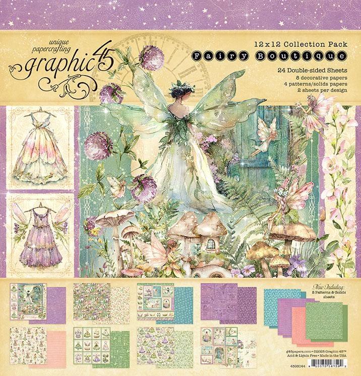 おすそ分けファイル♡ Graphic45・FAIRIE DUST♡ A5サイズ♡ Graphic 45 Fairy - Etsy