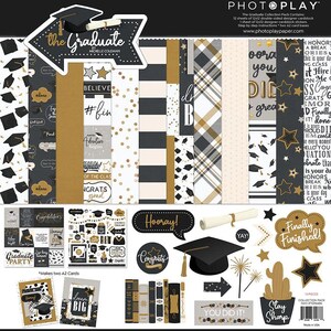 PhotoPlay Paper - The Graduate - 12x12 Collection Pack Scrapbook Kit Papers + Stickers