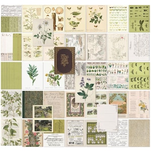 Color Swatch Grove Collage Sheets - 6x8 Paper Pack - 49 and Market - 40 Sheets Journal Mixed Media