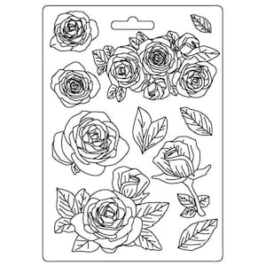 Stamperia - Desire Roses - Soft Mould A5 Scrapbook Mixed Media K3PTA5638