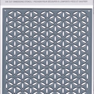 Geometric Floral - Darice Craft Cutting Dies Pattern Background Die Cut Embossing Stencil 30094122