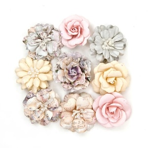 Prima Flowers - Lavender Julienne Paper Flowers Scrapbook Cards Tags Planner Home 631208