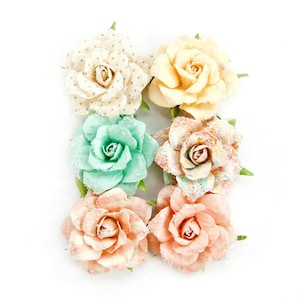 Prima Flowers Heaven Sent 2 - Evelyn Mulberry Paper Flowers Scrapbook Cards Tags Planner Home Decor Accessories Party 597054