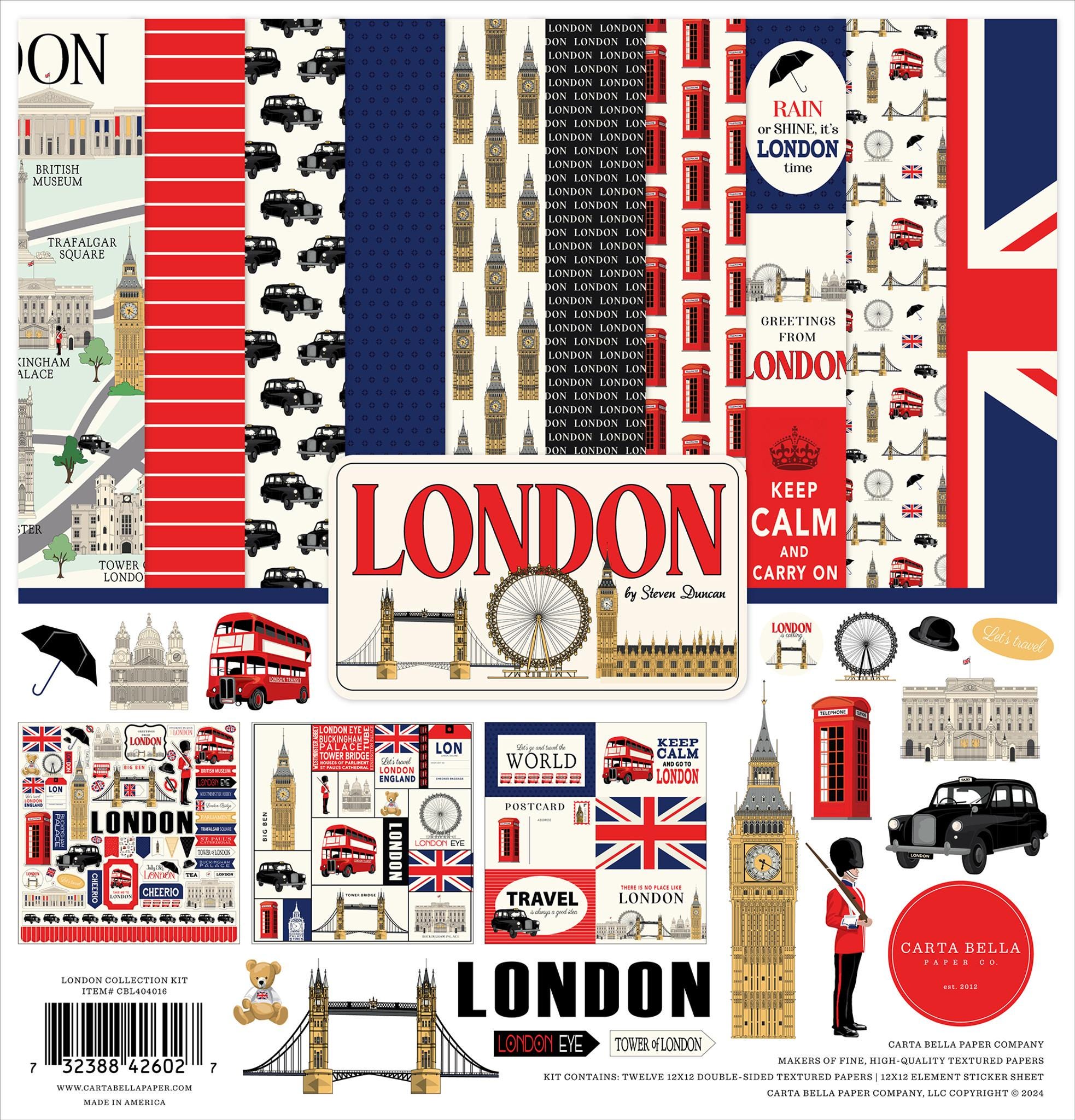 Carta Bella - ロンドン 12x12 コレクションキット スクラップブック