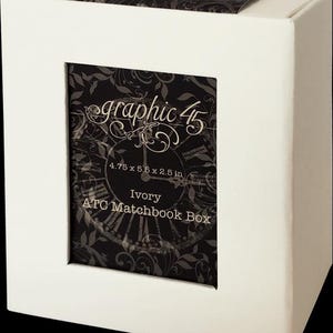 Graphic 45 - ATC Album With Matchbook Box - Ivory