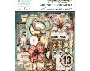 Grunge - Art Journal Ephemera Pack - 78 pcs - Mintay Papers - Junk Journal Mixed Media