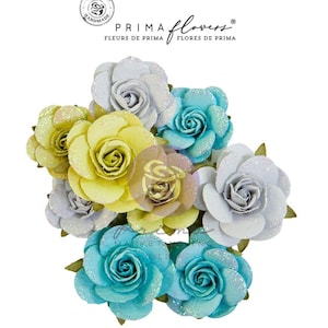 Prima Flowers - Postcards From Paradise - Harmony - 9pc Floral Embellishments 664541