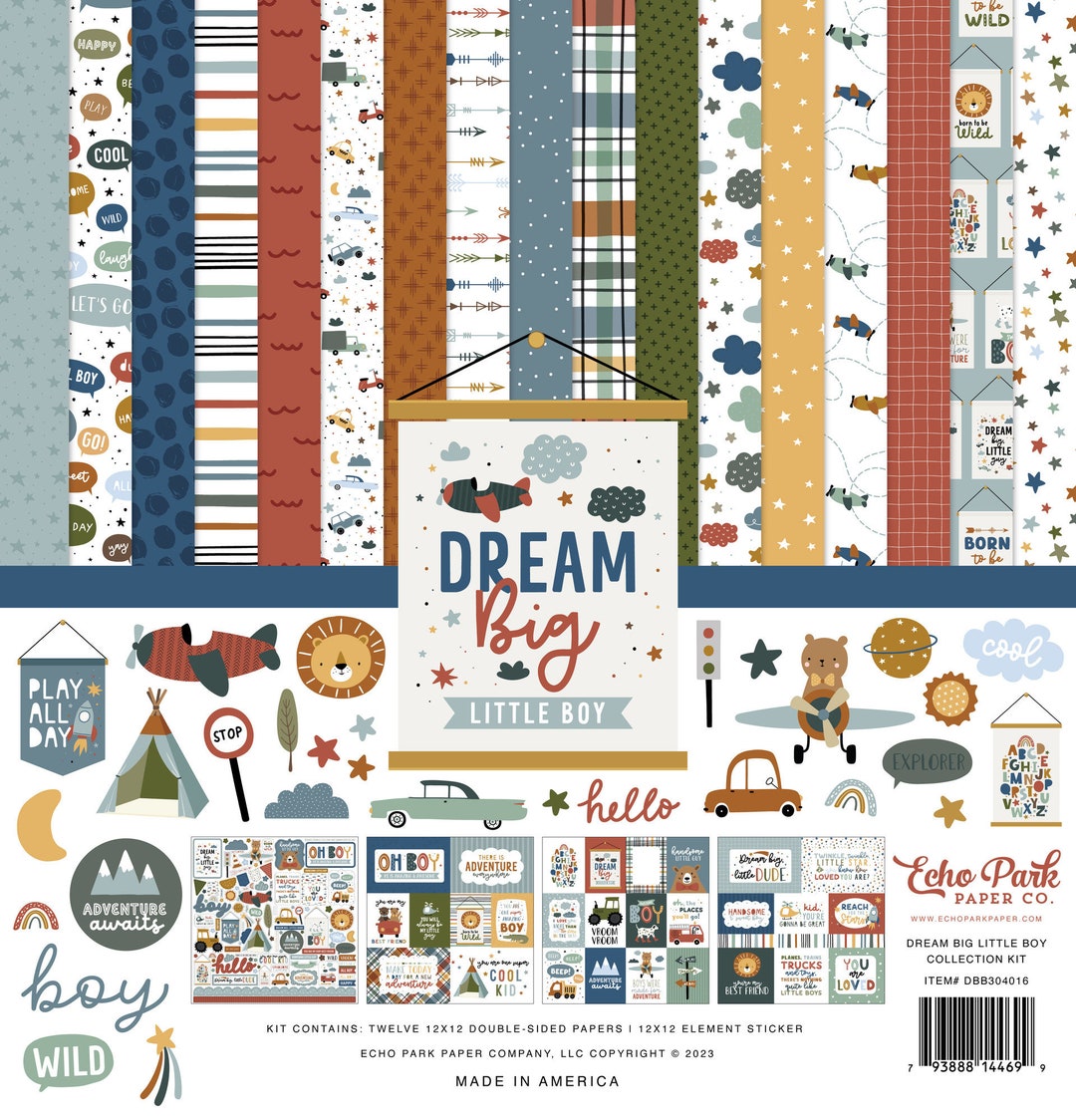 Dream Big 12x12 Cardstock - Super Cute