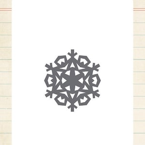 Echo Park Designer Dies - Snowflake #2 Mini Metal Die Winter Snow Christmas Scrapbook Card Party Home Decor EPPDIE289