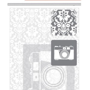 Project Life "Adventure Edition" 2-pk Embossing Folders Camera Damask Becky Higgins Planner Scrapbook Pocket Pages