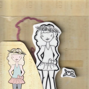 Prima Julie Nutting "Violet" Stamps & Dies Set Scrapbook Cards Planner Mixed Media 912185