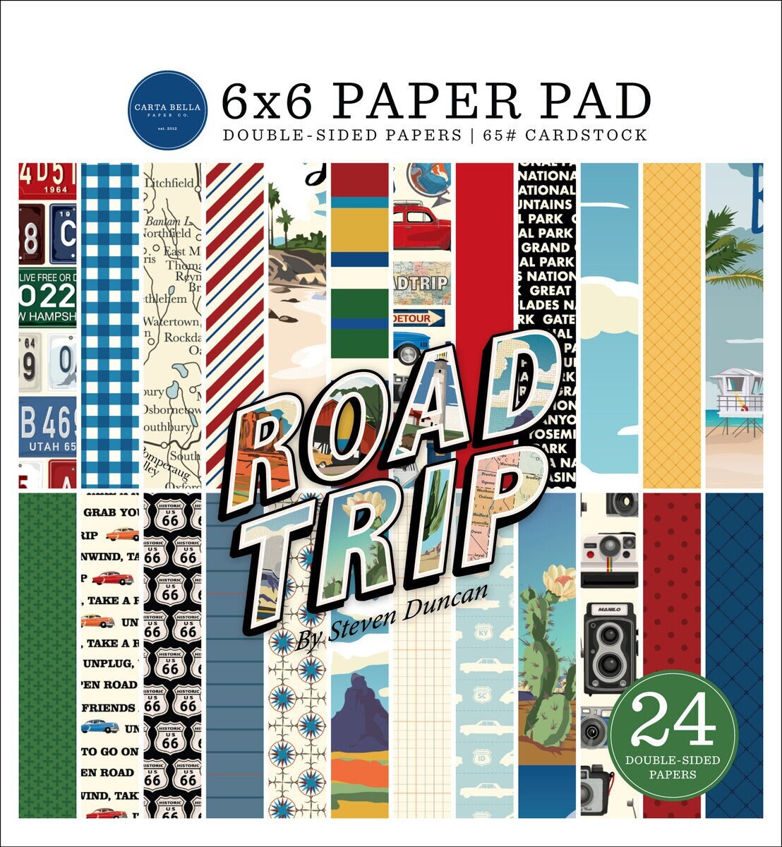 Let's Go Travel 6x6 Paper Pad
