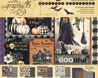 Grafica 45 - Auguri spettrali - Collezione di carta 8x8, 24 fogli, Halloween
