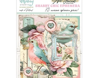 Shabby Chic - Art Journal Ephemera Pack - 73 pcs - Mintay Papers - Junk Journal Mixed Media