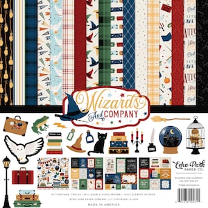 Echo Park - Wizards And Company 12x12 Collection Kit Scrapbook Papers + Stickers