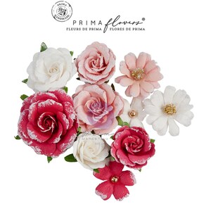 Prima Flowers - Love Notes - Sweet Melody - 10pc Paper Floral Embellishments 663155