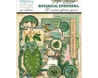 Botanical - Art Journal Ephemera Pack - 78 pcs - Mintay Papers - Junk Journal Mixed Media