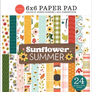 Carta Bella - Sunflower Summer 6x6 Paper Pads 24 Double-sided Sheets
