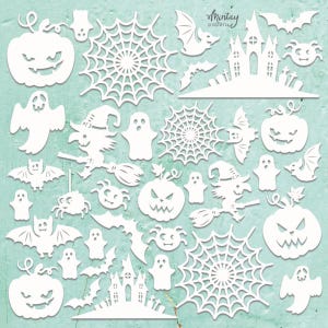 Mintay Chippies - Halloween Set - 12x12 Chipboard Sheet Embellishment CHIP2-D34