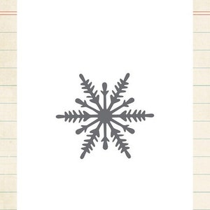 Echo Park Designer Dies - Snowflake #3 Mini Metal Die Winter Snow Christmas Scrapbook Card Party Home Decor EPPDIE290