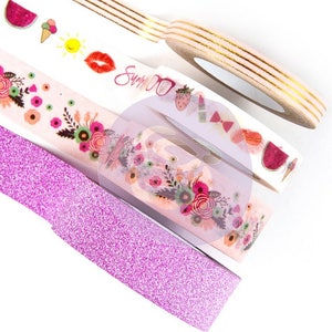 My Prima Planner GOOD VIBES Decorative Tapes 4 Rolls 40 Yards Washi Pocket Pages Scrapbook Prima Marketing 595227