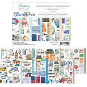 Mintay 6" x 8" Travel Book - Paper Pad with Elements for Fussy Cutting Scrapbook Journal