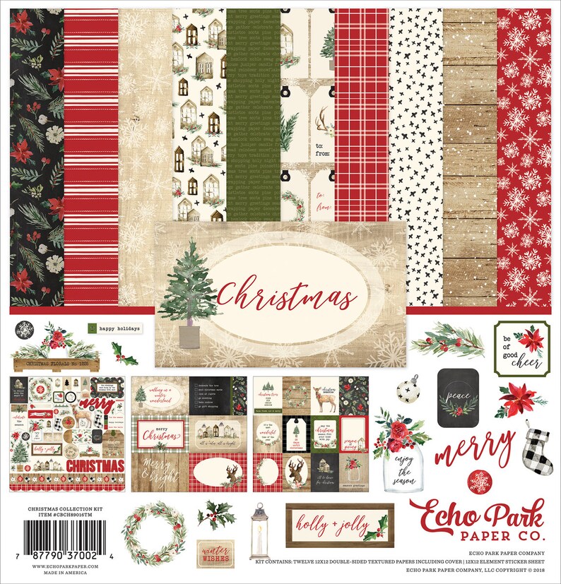 Echo Park Collection Kit 12"X12" - A Gingerbread Christmas - 20602112