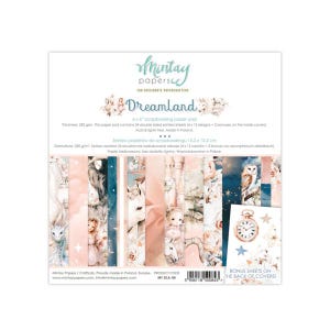 Dreamland 6x6 Paper Pad - Mintay Papers - 24 Double Sided Sheets Scrapbook Fairy Fantasy Unicorn